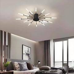 Lámpara de Techo LED Regulable Estilo Fuegos Artificiales para Salón