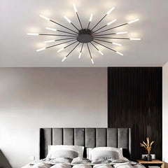 Lámpara de techo sputnik regulable moderna de metal para salón