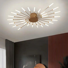 Lámpara de techo sputnik regulable moderna de metal para salón