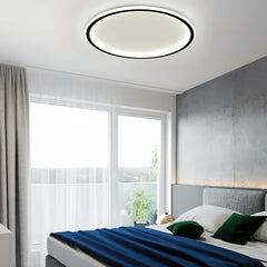 Plafón LED redondo moderno regulable con luz suave para dormitorio