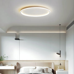 Plafón LED redondo moderno regulable con luz suave para dormitorio