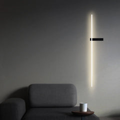 Aplique de pared de diseño moderno lineal LED regulable para salón