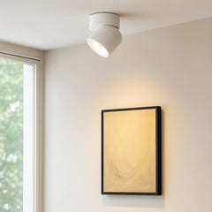 Foco orientable de techo LED moderno de metal para salón