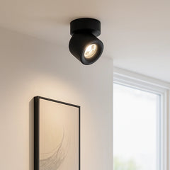 Foco orientable de techo LED moderno de metal para salón