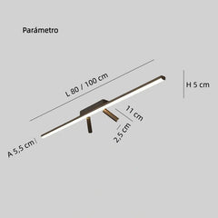 Foco de techo orientable LED moderno de metal para salón