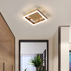 Lámpara de Techo Dorada Moderna Para Pasillo Con Acabado Satinado