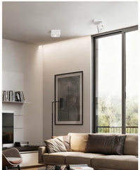 Foco Techo Superficie LED Cuadrado Giratorio Minimalista