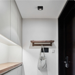 Foco Techo Superficie LED Cuadrado Giratorio Minimalista