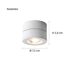 Foco para Techo Redondo Plegable Giratorio Minimalista