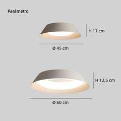 Lámpara de Techo LED Moderna Regulable Redonda Dormitorio