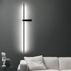 Aplique de pared de diseño moderno lineal LED regulable para salón