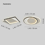 Lámpara de Techo LED Regulable Diseño Geométrico Estilo Moderno para Dormitorio