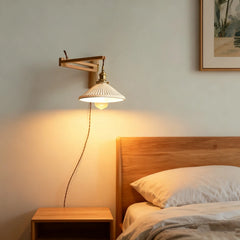Aplique de Pared LED Estilo Vintage Plegable Extensible para Dormitorio