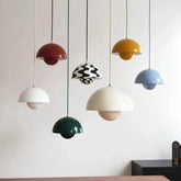 Lampara colgante tipo campana de metal diseño moderno regulable en altura para comedor