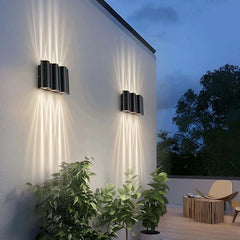 Aplique Bidireccional Exterior Diseño Moderno LED IP65 Negro