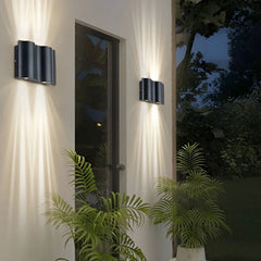 Aplique Bidireccional Exterior Diseño Moderno LED IP65 Negro