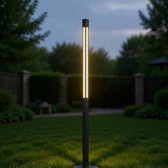 Baliza exterior LED de diseño moderno IP65 negra para jardín