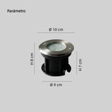 Focos de Jardin de Suelo LED IP65 Exterior Moderno Redondo