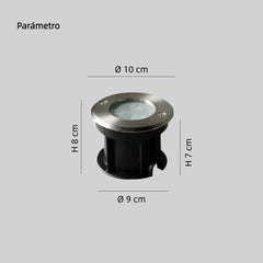 Focos de Jardin de Suelo LED IP65 Exterior Moderno Redondo