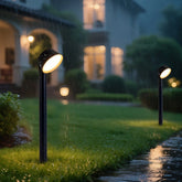 Baliza LED de jardín exterior IP65 luz cálida negra moderna