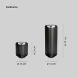 Baliza de Exterior Jardín LED IP65 Luz Cálida de Metal Diseño Moderno