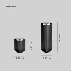 Baliza de Exterior Jardín LED IP65 Luz Cálida de Metal Diseño Moderno