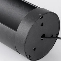 Baliza de Luz Para Jardin LED Solar de Diseño Moderno de Metal Negro