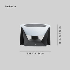 Sobremuro Exterior LED Solar de Diseño Moderno sin Cables IP65 para Terraza