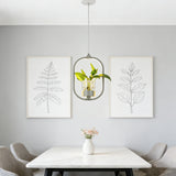 Lámpara Colgante con Plantas LED Moderna Ovalada para Comedor