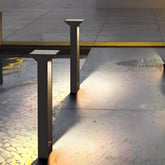 Baliza Solar de Jardín LED IP65 de Diseño Moderno Rectangular Negra