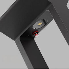 Baliza Solar de Jardín LED IP65 de Diseño Moderno Rectangular Negra