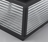 Sobremuro exterior solar moderno IP65 de vidrio rectangular para pilar