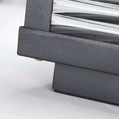 Lampara solar sobremuro rectangular de vidrio regulable IP65 moderno para jardín