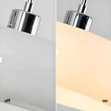 Lámpara colgante de vidrio Bauhaus LED regulable en altura para comedor