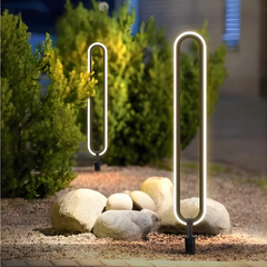 Baliza Solar Exterior LED IP65 Para Jardín De Diseño Moderna Negra