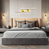 Aplique dorado pared creativa LED para dormitorio