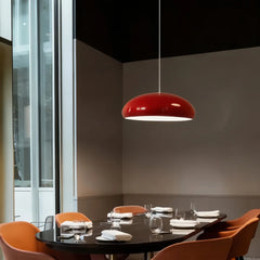 Lámpara colgante tipo campana moderna de metal regulable para comedor
