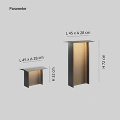 Baliza exterior de jardín LED IP65 de metal y diseño moderno
