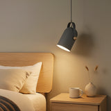 Lámpara colgante moderna orientable en color Morandi para mesita de noche