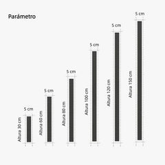 Aplique exterior negro minimalista largo con sensor de movimiento IP65 para porche