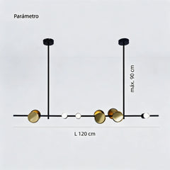 Lámpara Colgante Diseño Moderno LED Regulable Para Cocina