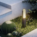 Baliza con sensor de movimiento LED IP65 minimalista de aluminio negro