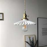 Lámpara cerámica colgante Art Déco retro para comedor