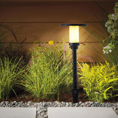 Lámpara de Jardín Estaca LED Solar IP65 Diseño Moderno Negra