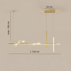 Lámpara colgante moderna libélula LED para isla de cocina