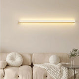 Aplique de pared lineal minimalista con LED para salón