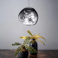 Lámpara Bola Colgante Moderna LED con Diseño Lava para Comedor