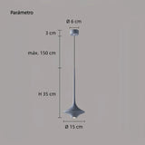 Lámpara Colgante LED de Estilo Nórdico Minimalista con Altura Regulable para Mesita de Noche