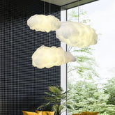 Lámpara Colgante en Forma de Nube LED Blanca para Dormitorio Infantil