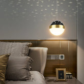 Lámpara Globo Colgante LED con Proyección de Cielo Estrellado para Dormitorio